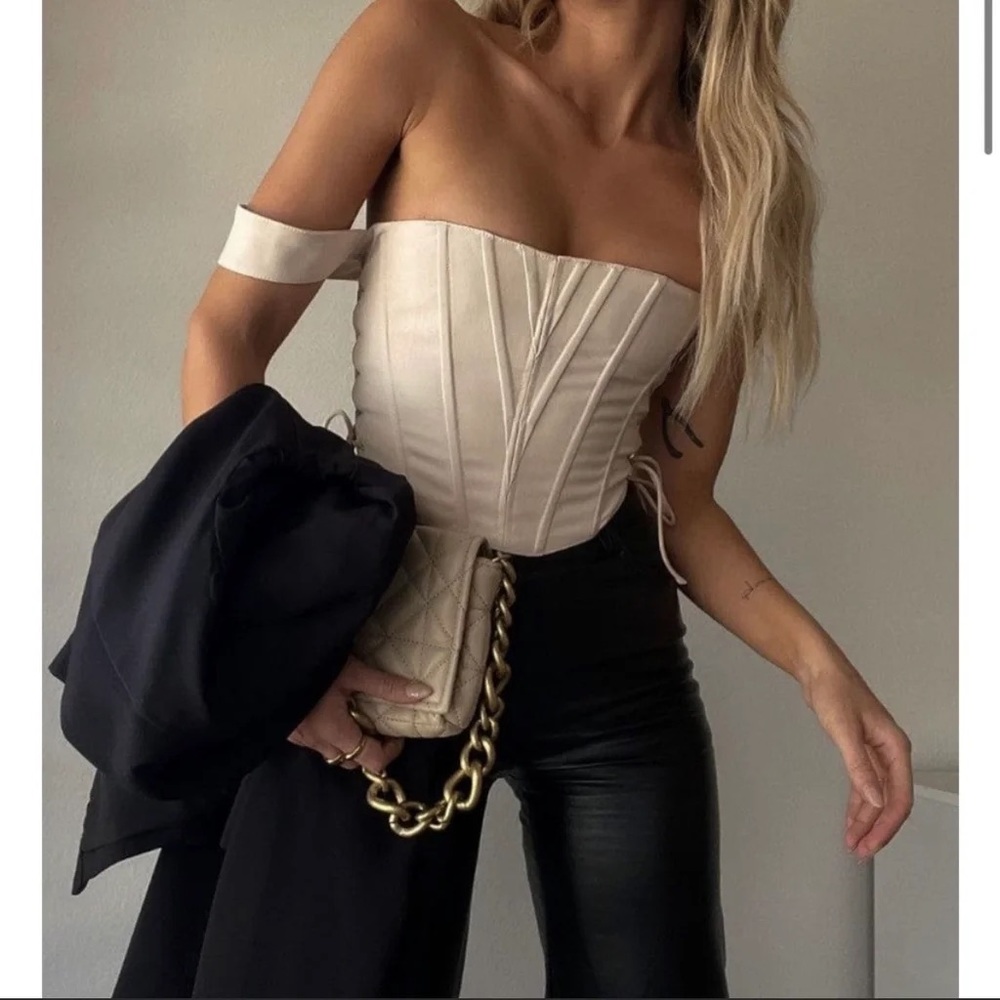 Rumours Lace Up Corset Top